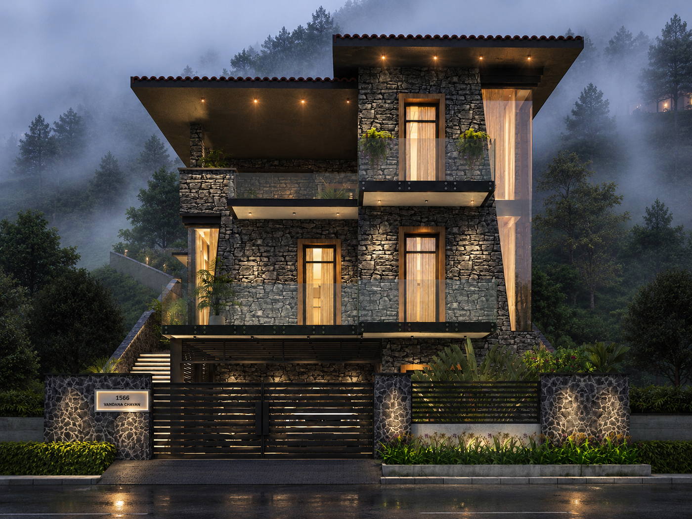 Vandana, Kodaikanal, chavan kodaikanal villa elevation