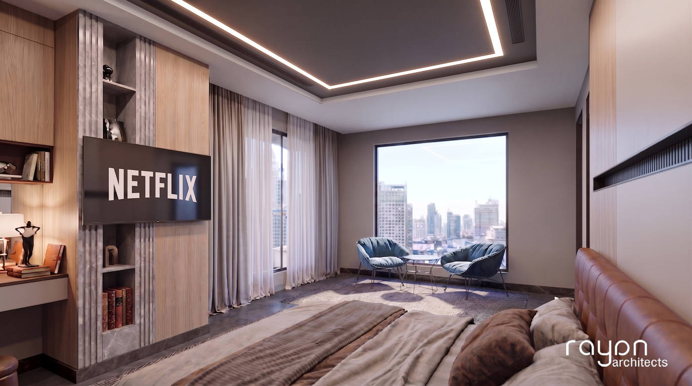 Zahir Apartment, master bedroom